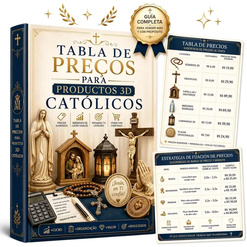Bonus 2 — Tabla de Precios para Productos 3D Católicos