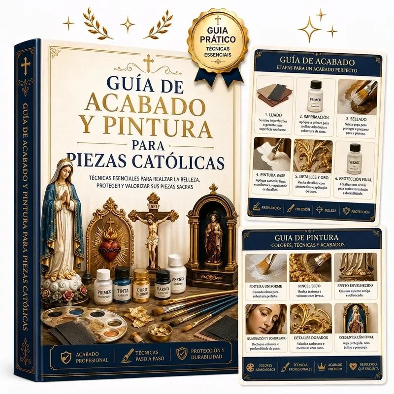 Bonus 5 — Guía de Terminación y Pintura para Piezas Católicas